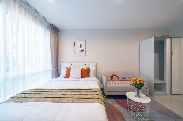 ไม่อนุญาต ตกแต่งครบ ให้เช่า คอนโด THE SKY SUKHUMVIT ใกล้ BTS อุดมสุข ห้องมุม ชั้น 1 มีเฟอร์ฯครบ รูปที่ 3