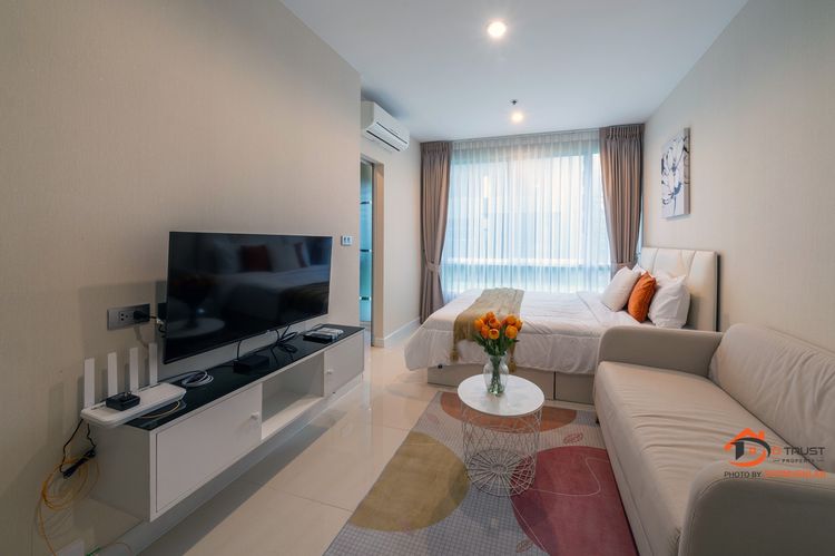 ไม่อนุญาต ตกแต่งครบ ให้เช่า คอนโด THE SKY SUKHUMVIT ใกล้ BTS อุดมสุข ห้องมุม ชั้น 1 มีเฟอร์ฯครบ