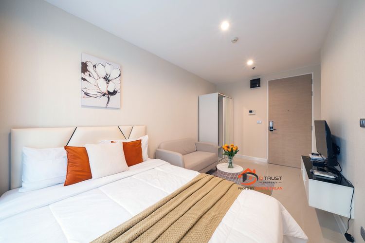 ไม่อนุญาต ตกแต่งครบ ให้เช่า คอนโด THE SKY SUKHUMVIT ใกล้ BTS อุดมสุข ห้องมุม ชั้น 1 มีเฟอร์ฯครบ รูปที่ 2