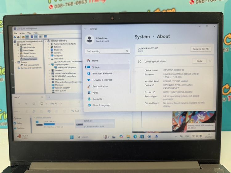 Lenovo Ideapad3 14IIL05  รูปที่ 14
