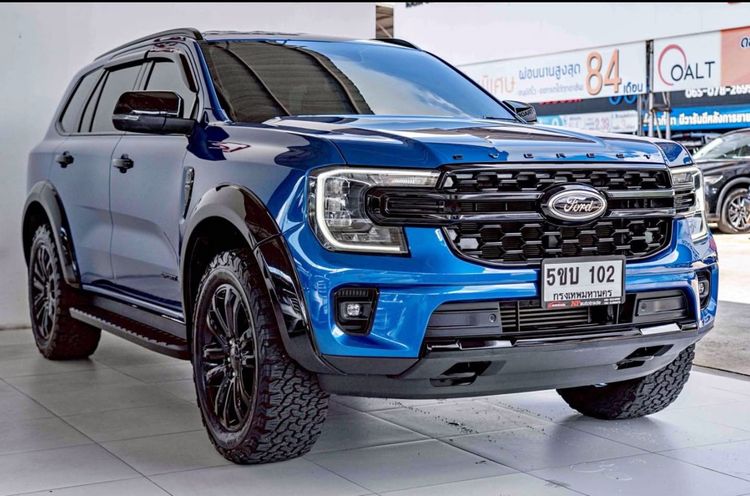 รถ Ford Everest 2.0 Turbo Sport สี ฟ้า