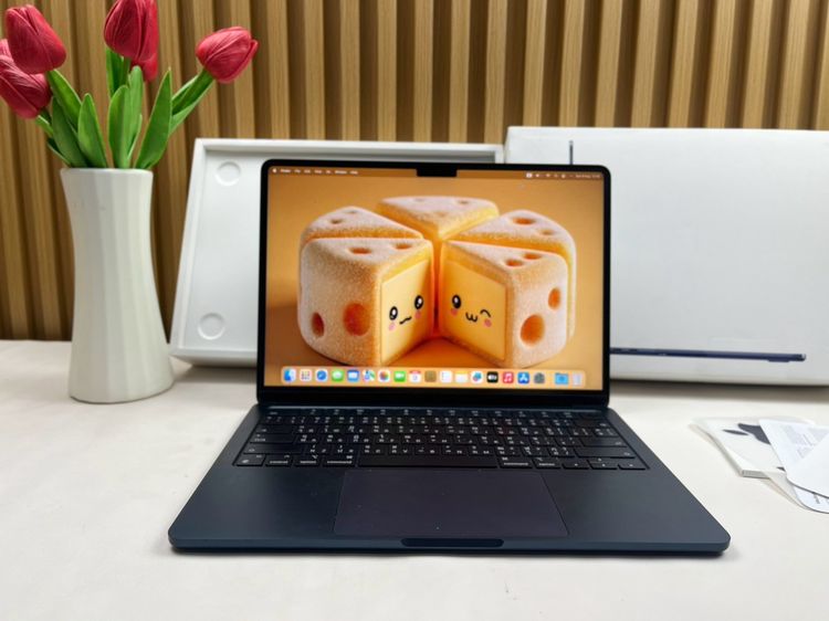แมค โอเอส 8 กิกะไบต์ อื่นๆ ใช่ MacBook Air 13-inch M3 2023 Ram16GB SSD256GB  Midnight  CPU-8 core, GPU8-core apple care 30 August 2026