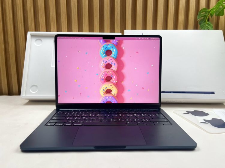 แมค โอเอส 16 กิกะไบต์ อื่นๆ ใช่ MacBook Air 13-inch M3 2024 Ram16GB SSD256GB Midnight Apple Care 30 August 2026