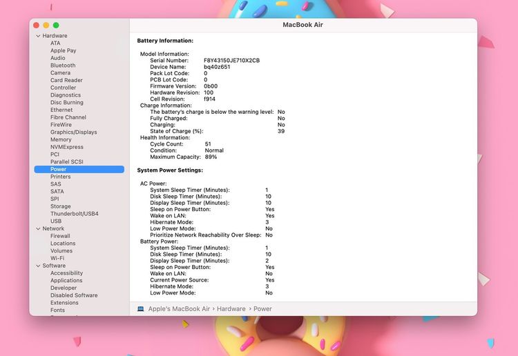 MacBook Air 13-inch M3 2024 Ram16GB SSD256GB Midnight Apple Care 30 August 2026 รูปที่ 13