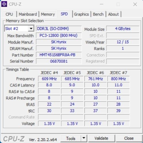 RAM Notebook SK Hynix DDR3L 1600 4GB x2 (แพ็คคู่ 8GB) รูปที่ 7