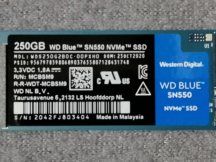 SSD M.2 NVMe WD Blue SN550 250GB รูปที่ 3