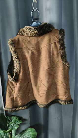 เสื้อกั๊กขนเฟอร์แบรนด์ Sagefinds ทรงโคตรเท่ สายแต่งตัวแนววินเทจ/Y2K/Boho รูปที่ 5
