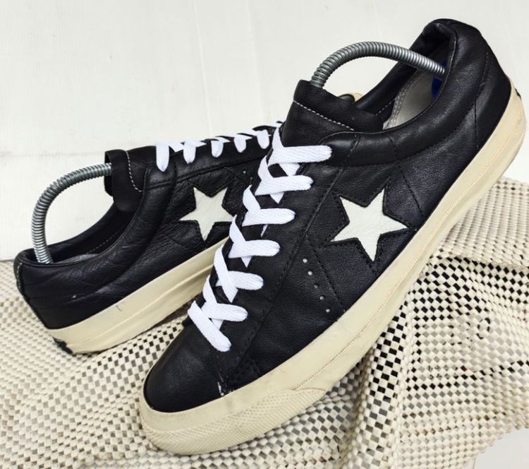 รองเท้า💥Converse One star💥ของแท้‼️หนังสีดำ‼️พื้นเดิม สวยๆ เดิมๆ สภาพดี💥ไซร์ 43 รูปที่ 15