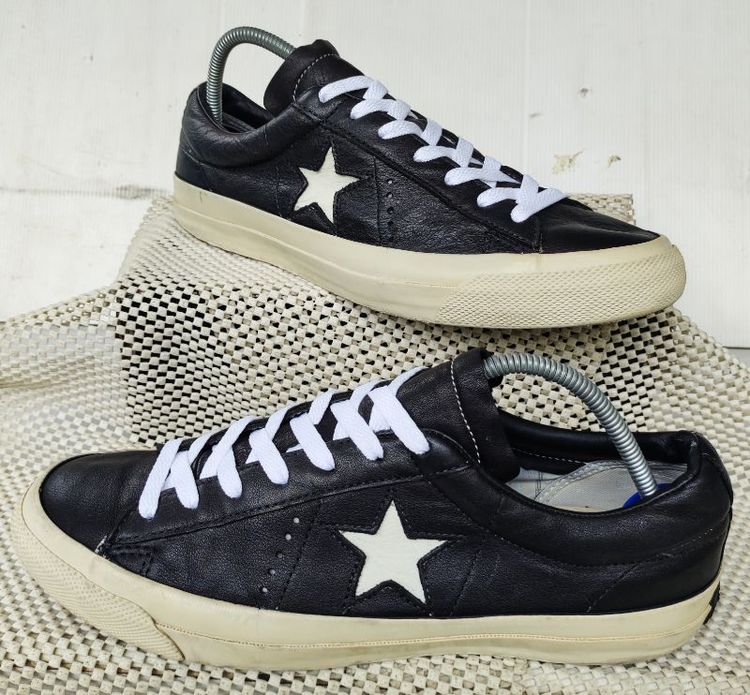 รองเท้า💥Converse One star💥ของแท้‼️หนังสีดำ‼️พื้นเดิม สวยๆ เดิมๆ สภาพดี💥ไซร์ 43 รูปที่ 11