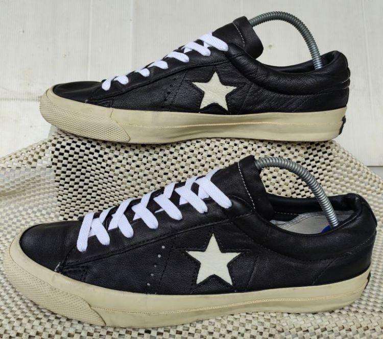 รองเท้า💥Converse One star💥ของแท้‼️หนังสีดำ‼️พื้นเดิม สวยๆ เดิมๆ สภาพดี💥ไซร์ 43 รูปที่ 3
