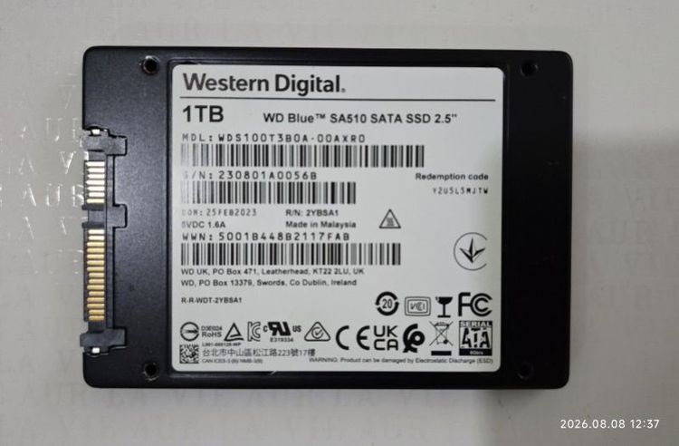 SSD SATA WD Blue SA510 HARDDISK 1 TB รูปที่ 2