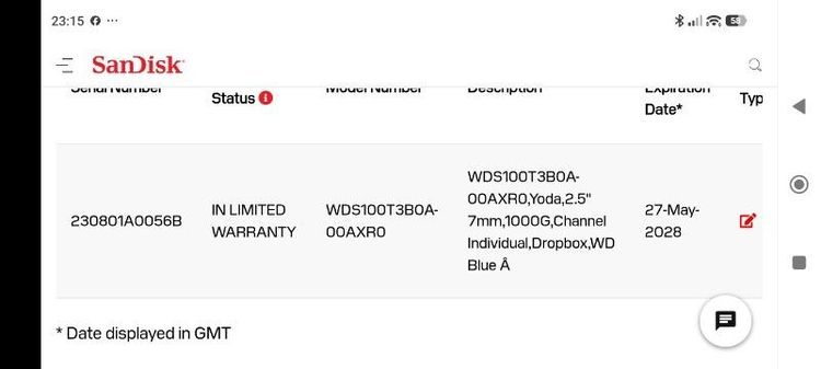 SSD SATA WD Blue SA510 HARDDISK 1 TB รูปที่ 3