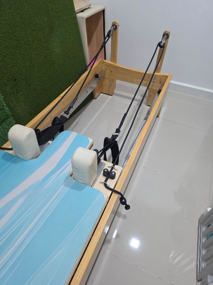 [ส่งต่อ] เครื่อง Pilates Reformer โครงไม้ สภาพ สวย (รับเองที่บ้าน [ประเวศ สวนหลวง]) รูปที่ 2