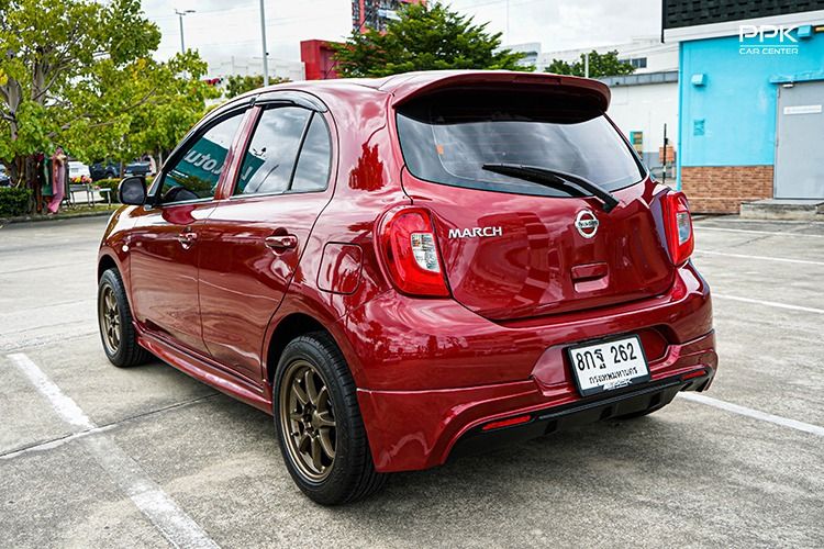 Nissan March 2019 1.2 E Sedan เบนซิน ไม่ติดแก๊ส เกียร์อัตโนมัติ แดง รูปที่ 4