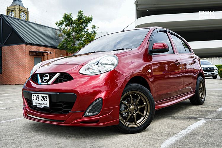 Nissan March 2019 1.2 E Sedan เบนซิน ไม่ติดแก๊ส เกียร์อัตโนมัติ แดง