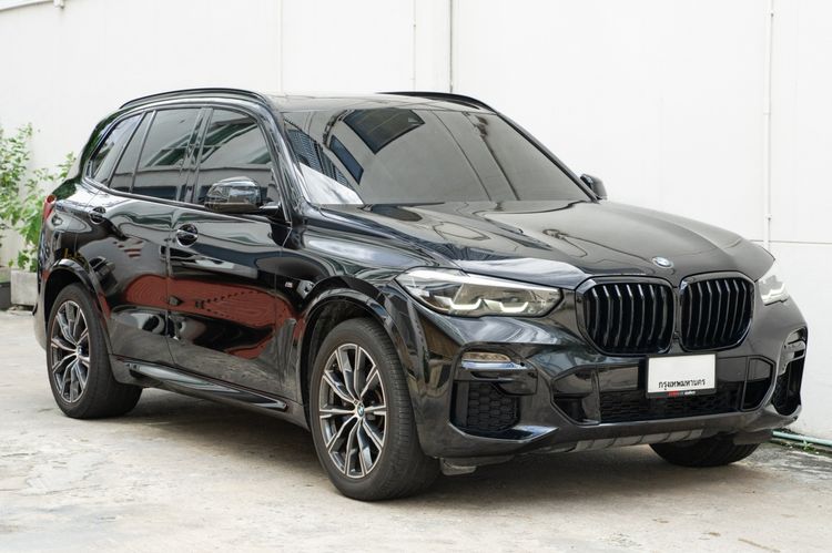 BMW X5 2021 3.0 xDrive30d M Sport 4WD Utility-car ดีเซล ไม่ติดแก๊ส เกียร์อัตโนมัติ ดำ