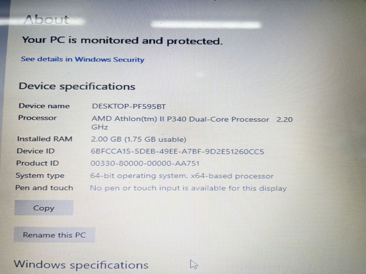 Acer Aspire 4552 AMD ดูหนัง ฟังเพลง พิมพ์งาน ใช้งานได้ดี ราคาถูกใจ รูปที่ 4