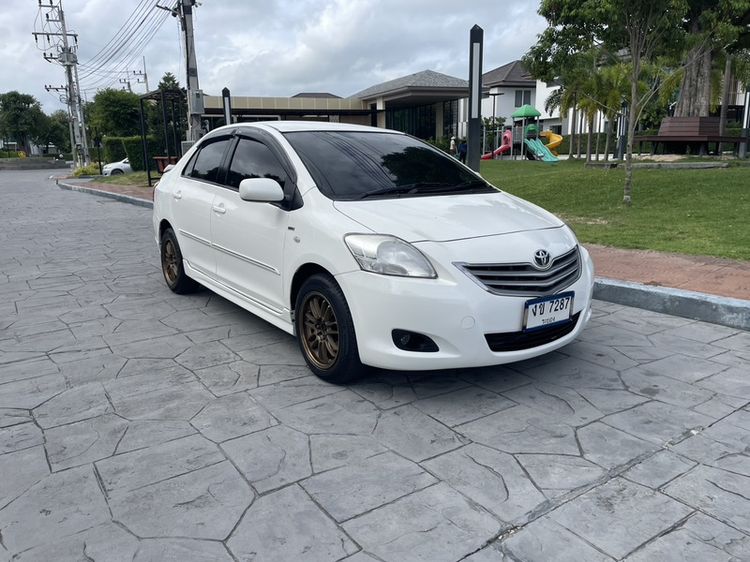 Toyota Vios 2012 1.5 E Sedan เบนซิน ไม่ติดแก๊ส เกียร์อัตโนมัติ ขาว