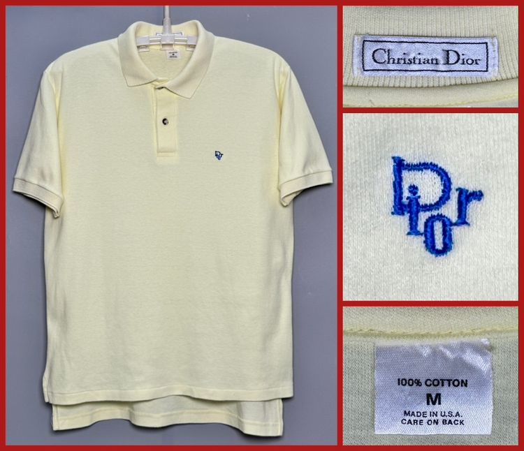 🔴เสื้อโปโล Christian Dior ของแท้ ORIGINAL  MADE IN USA