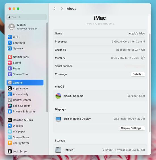 iMac 21.5-inch Retina 4K 2019 Intel Core i5 Ram8GB SSD256GB Silver รูปที่ 11