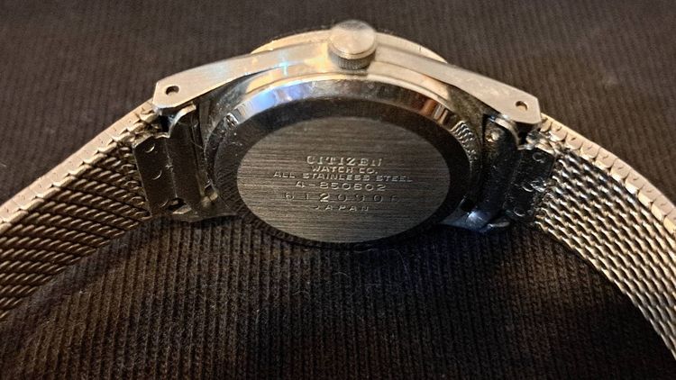 Citizen CQ Quartz Vintage Japan หน้าปัดเงิน ตัวเรือนสแตนเลส ยุค 70s รูปที่ 7