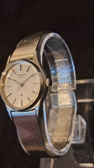 Citizen CQ Quartz Vintage Japan หน้าปัดเงิน ตัวเรือนสแตนเลส ยุค 70s รูปที่ 9