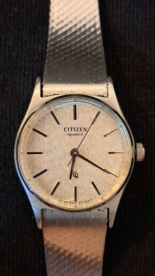 Citizen CQ Quartz Vintage Japan หน้าปัดเงิน ตัวเรือนสแตนเลส ยุค 70s รูปที่ 3