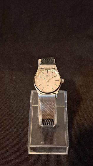 Citizen CQ Quartz Vintage Japan หน้าปัดเงิน ตัวเรือนสแตนเลส ยุค 70s รูปที่ 2