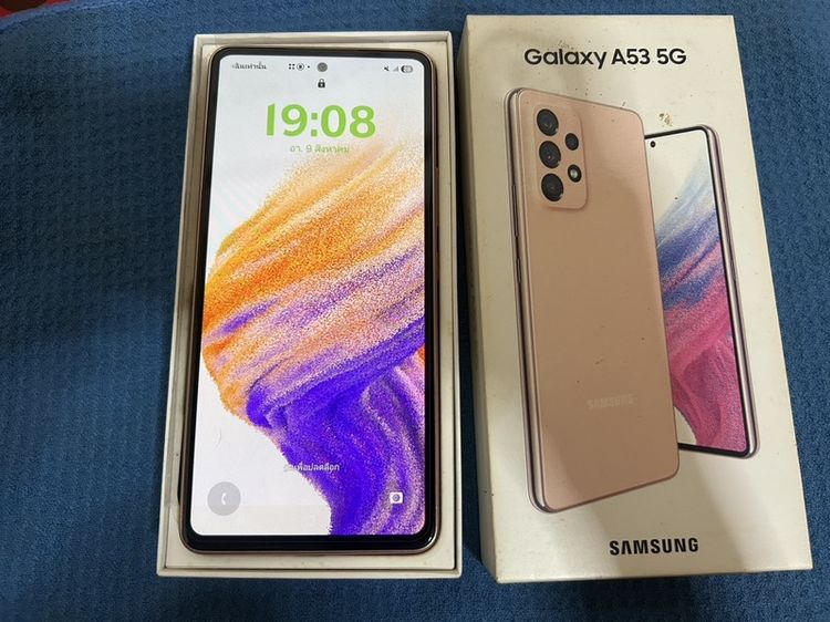 ซัมซุง A53 สีสวย รองรับ5G เครื้องศูนน์ไทยมือเดียว ครบกล่อง ใช้มือเดียวไม่เคยซ่อม