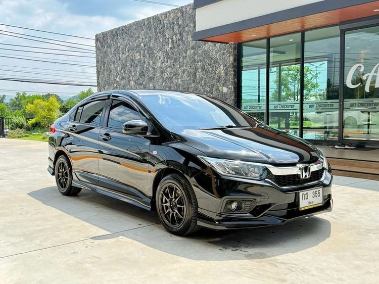 Honda City 2018 1.5 V Sedan เบนซิน ไม่ติดแก๊ส เกียร์อัตโนมัติ ดำ