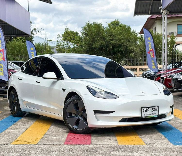 Tesla Model-3 2023 RWD (Standard Range) Sedan ไฟฟ้า ไม่ติดแก๊ส เกียร์อัตโนมัติ ขาว