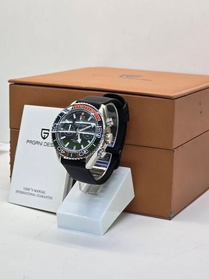 อื่นๆ ดำ PAGANI DESIGN PD-1711 Chronograph Sapphire Ceramic Bezel ครบกล่อง