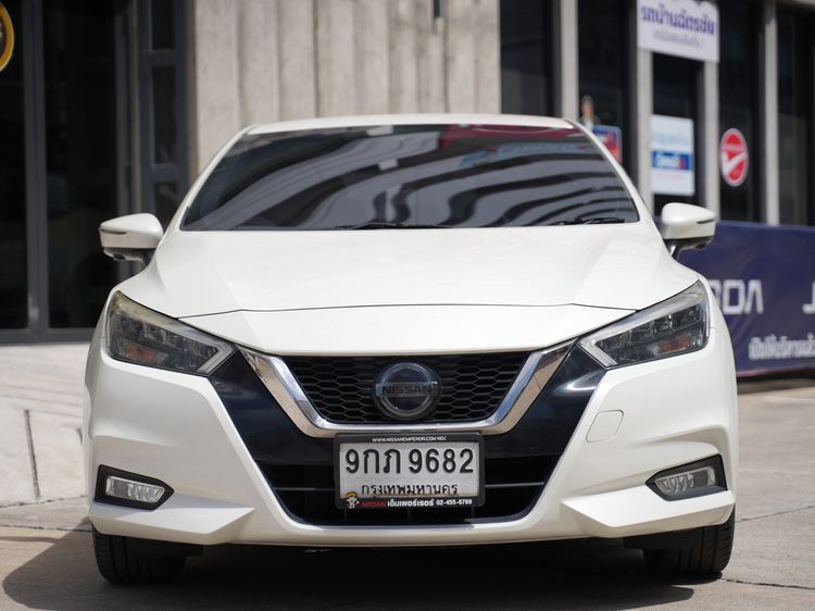 Nissan Almera 2020 1.0 VL Sedan เบนซิน ไม่ติดแก๊ส เกียร์อัตโนมัติ ขาว รูปที่ 3