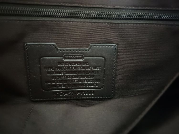 กระเป๋า Coach Briefcase  สีน้ำตาล  แท้ รูปที่ 5
