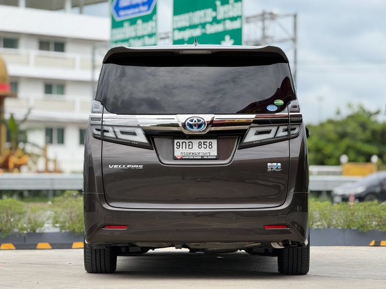 Toyota Vellfire 2020 2.5 Hybrid Executive Lounge E-Four 4WD Van ไฮบริด ไม่ติดแก๊ส เกียร์อัตโนมัติ น้ำตาล รูปที่ 4