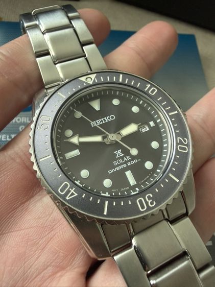 ดำ Seiko Prospex Solar รุ่น SNE569 ขนาด 38.5มม.
