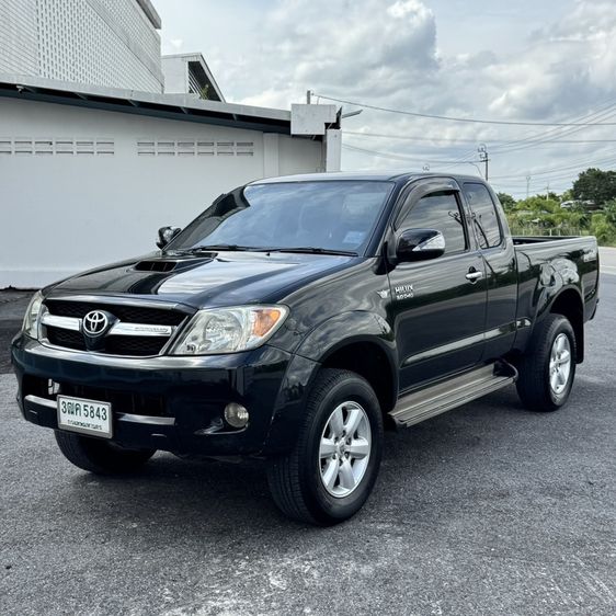 Toyota Hilux Vigo 2006 3.0 Prerunner E Pickup ดีเซล ไม่ติดแก๊ส เกียร์ธรรมดา ดำ