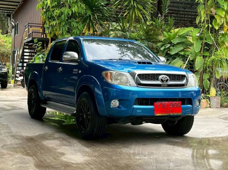 Toyota Hilux Vigo 2005 3.0 G Pickup ดีเซล ไม่ติดแก๊ส เกียร์ธรรมดา น้ำเงิน รูปที่ 3
