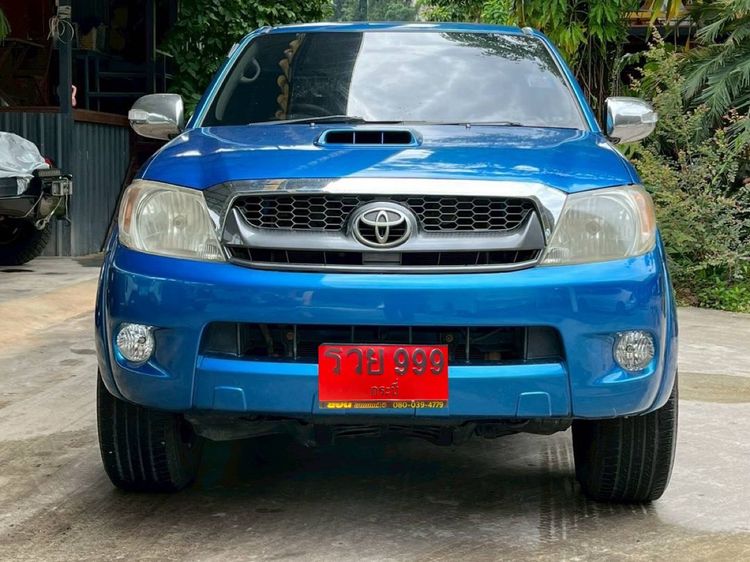 Toyota Hilux Vigo 2005 3.0 G Pickup ดีเซล ไม่ติดแก๊ส เกียร์ธรรมดา น้ำเงิน รูปที่ 2