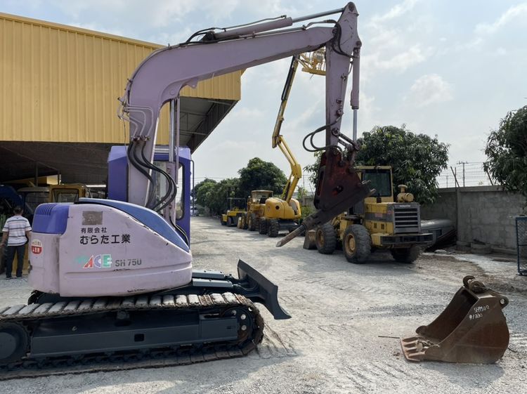 รถแบคโฮ SUMITOMO รุ่น SH75U-2  ขนาด 7.5 ตัน  มีหัวกระแทกและบุ้งกี๋ รถเก่านอกนำเข้า รูปที่ 7