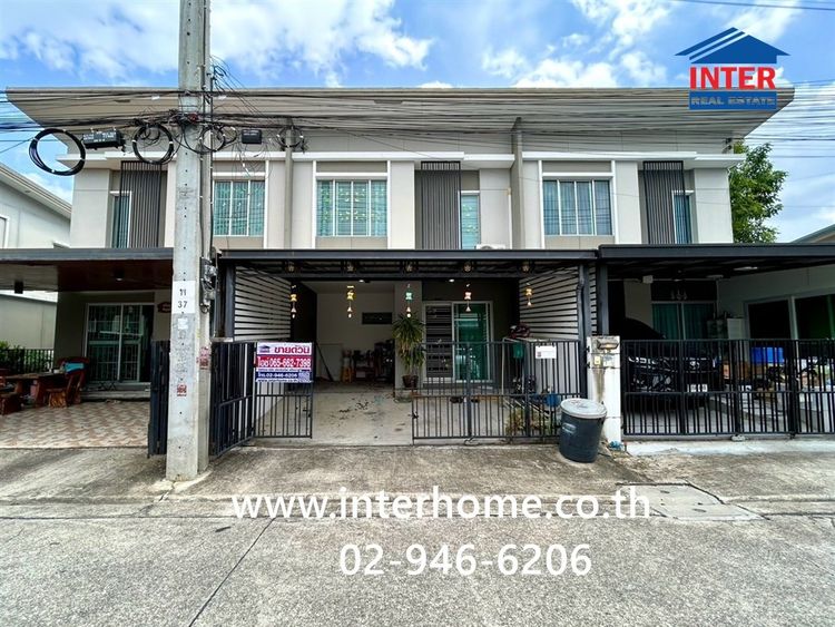 ทาวน์เฮ้าส์ 2 ชั้น 18.7 ตร.ว. หมู่บ้านพฤกษาวิลล์ 92 อ่อนนุช-สุวรรณภูมิ ทาวน์เฮ้าส์ใกล้สุวรรณภูมิ ซอยลาดกระบัง14-1 ถนนลาดกระบัง บางพลี 