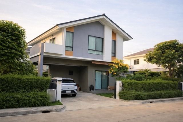 มีบางส่วน ขายบ้านเดี่ยว โครงการ เพอร์เฟคพาร์ค สุวรรณภูมิ ร่มเกล้า เฟส 5 Perfect Park ร่มเกล้า 6ทับ1 