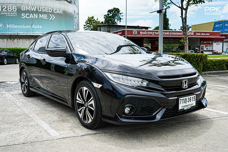 Honda Civic 2018 1.5 Turbo Sedan เบนซิน ไม่ติดแก๊ส เกียร์อัตโนมัติ ดำ รูปที่ 3