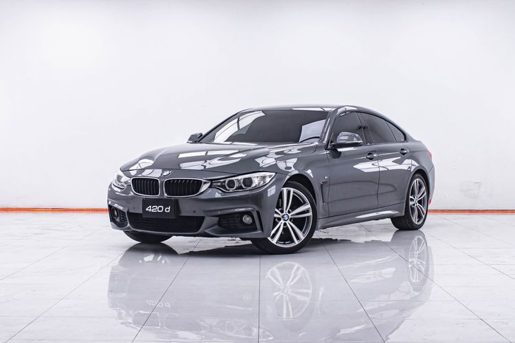 BMW Series 4 2015 420d Sedan ดีเซล ไม่ติดแก๊ส เกียร์อัตโนมัติ เทา