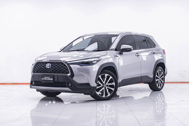 รถ Toyota Corolla Cross 1.8 Hybrid Premium สี เทา