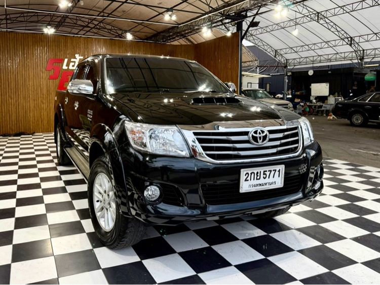 Toyota Hilux Vigo Champ 2013 Smart Cab 3.0 G Prerunner Pickup ดีเซล ไม่ติดแก๊ส เกียร์อัตโนมัติ ดำ รูปที่ 3