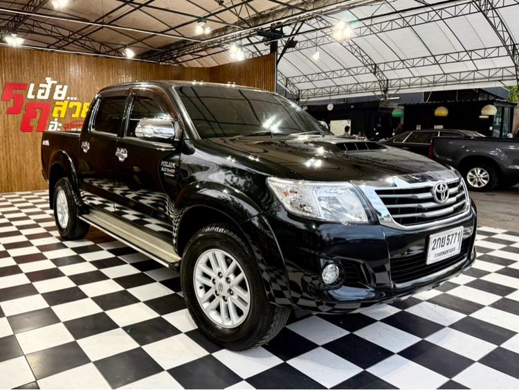 Toyota Hilux Vigo Champ 2013 Smart Cab 3.0 G Prerunner Pickup ดีเซล ไม่ติดแก๊ส เกียร์อัตโนมัติ ดำ