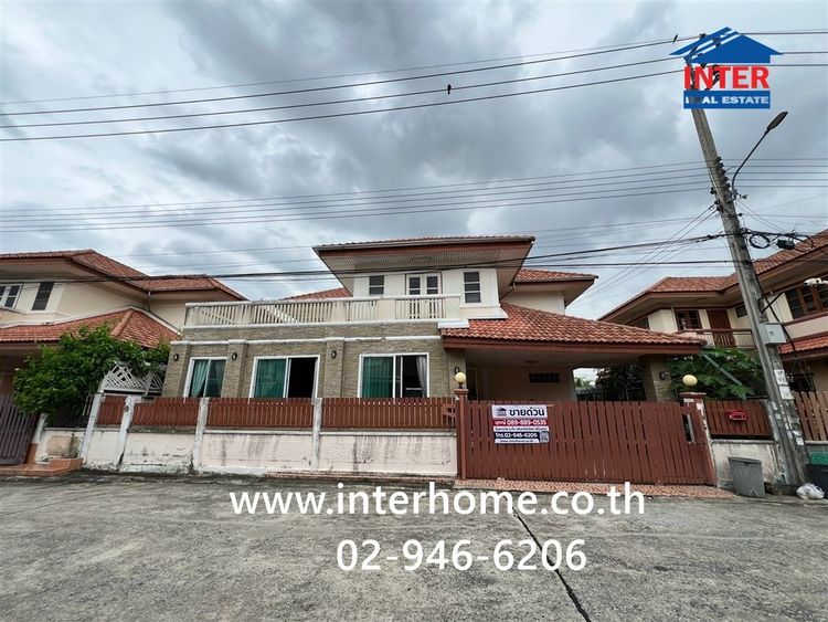 บ้านเดี่ยว 2 ชั้น 52.4 ตร.ว. หมู่บ้านเอกวิน ซอยนิมิตรใหม่3-1 ถนนนิมิตรใหม่ ถนนหทัยราษฏร์ เขตมีนบุรี กรุงเทพมหานคร