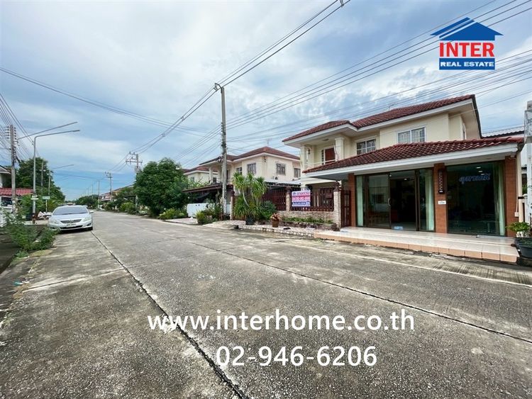 บ้านเดี่ยว 2 ชั้น 51.2 ตร.ว. หมู่บ้านเจริญลาภ5 รังสิต-คลอง8 ซอยรังสิตคลอง8 ถนนรังสิต-นครนายก ถนนลำลูกกา ธัญบุรี ปทุมธานี