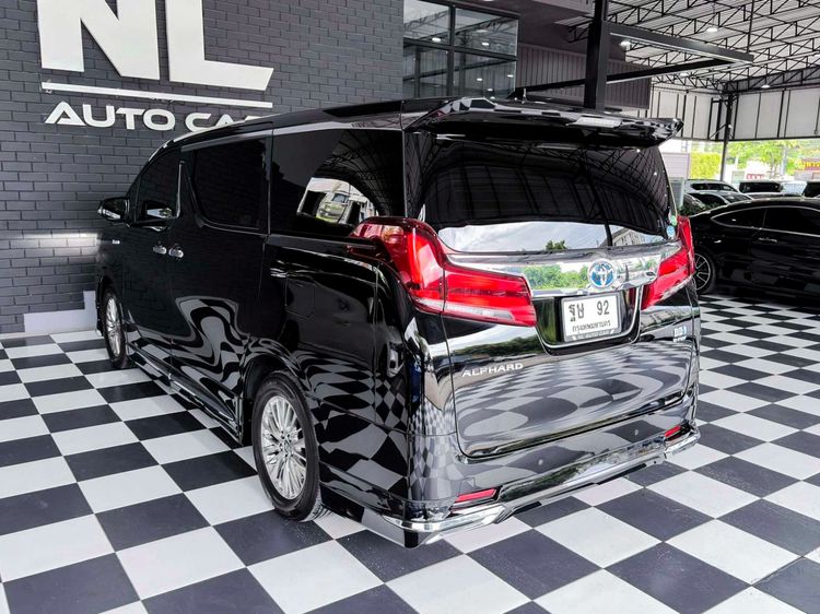 Toyota Alphard 2021 2.5 Hybrid G F-Package E-Four 4WD Utility-car ไฮบริด เกียร์อัตโนมัติ ดำ รูปที่ 3